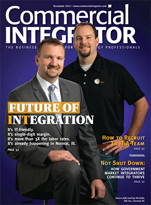 Featured as 'Future of Integration' on cover of Commercial Integrators magazine