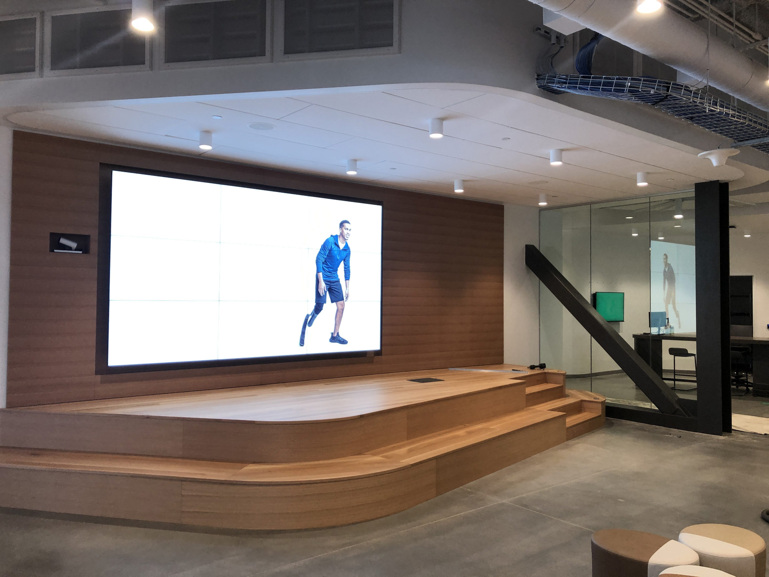 Video wall for brand's digital display