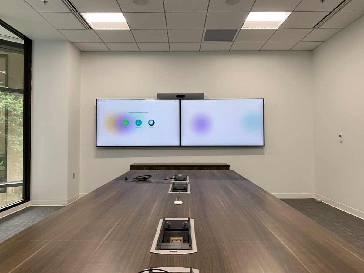 RoomReady integrated AV technology to this conference room